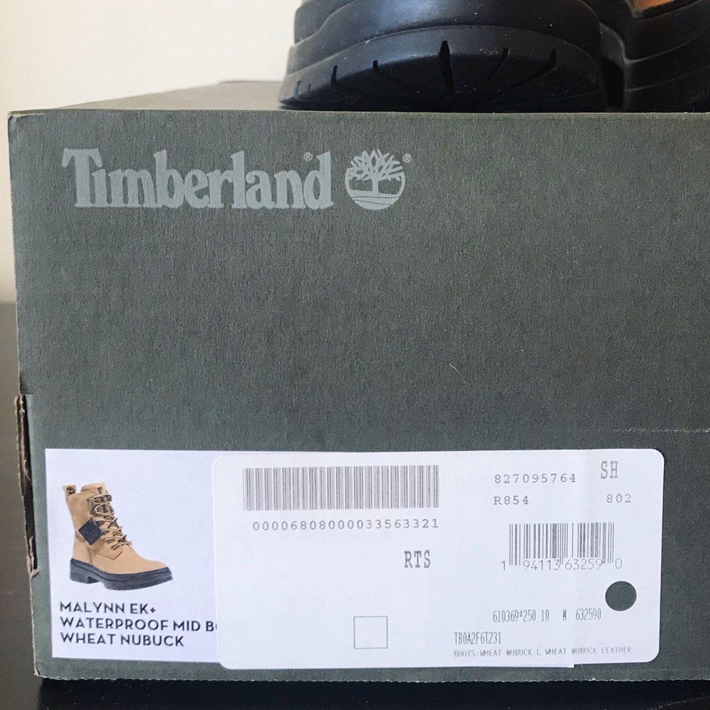 Timberland Malynn EK Mid Waterproof Lace-up Platform Ankle Boots, size 10 - Picture 7 of 16
